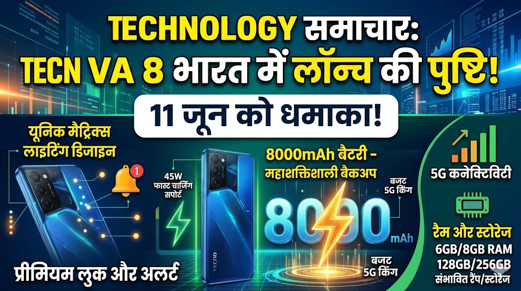 Tecno Pova 8 India Launch Confirmed: 8000mAh की मॉन्स्टर बैटरी और नए लाइटिंग डिजाइन के साथ इस दिन आ रहा है नया 5G किंग