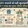EPF Free Insurance Scheme: नौकरीपेशा लोगों की लगी लॉटरी! बिना प्रीमियम दिए मिलेगा 7 लाख का लाइफ इंश्योरेंस, तुरंत चेक करें नियम