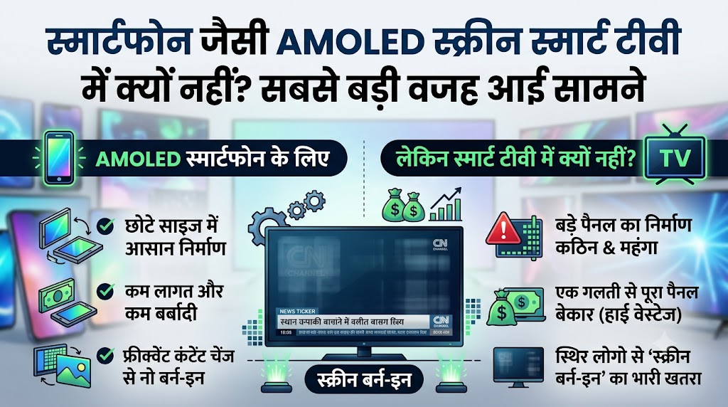 स्मार्ट टीवी से क्यों गायब है स्मार्टफोन वाला AMOLED डिस्प्ले? वजह जानकर उड़ जाएंगे होश!