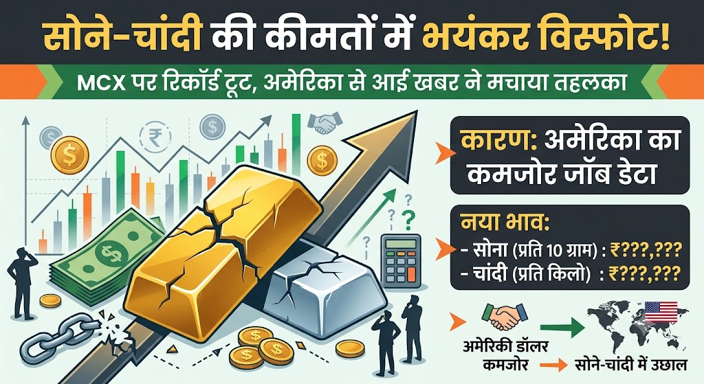 Gold Price Today Hindi: सोने-चांदी के दामों में भयंकर विस्फोट! US की इस खबर से ₹1,47,000 के पार हुआ सोना, देखें आज के ताजा रेट्स