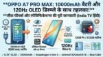 Oppo A7 Pro Max Launch: 10000mAh बैटरी और 120Hz OLED डिस्प्ले के साथ आ रहा ओप्पो का नया धांसू फोन, देखें लीक डिटेल्स