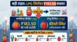 LPG Price Today: बड़ा धमाका! आज से ₹183.50 सस्ता हुआ LPG सिलेंडर, दिल्ली, पटना से लखनऊ तक देखें अपने शहर के नए रेट्स
