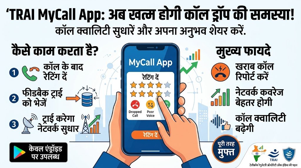 TRAI MyCall App Launch: कॉल ड्रॉप की झंझट खत्म! ट्राई के नए ऐप से ऐसे सुधरेगी आपकी कॉलिंग क्वालिटी