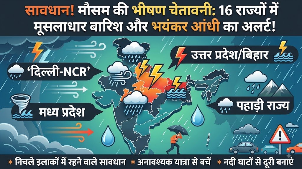 मौसम का सबसे खौफनाक अलर्ट