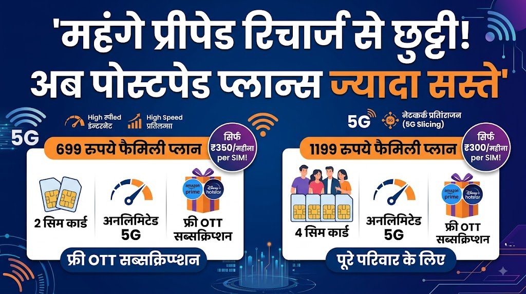 एयरटेल ₹699 फैमिली पोस्टपेड प्लान