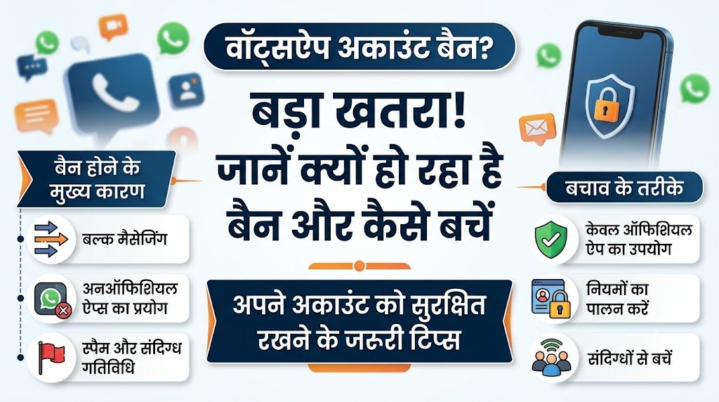WhatsApp Account Banned? क्यों बंद हो रहा है वॉट्सऐप और कैसे करें तुरंत अनबैन, जानें पूरी प्रक्रिया