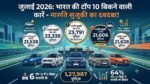 जुलाई 2026 की कार बिक्री का रिपोर्ट कार्ड: मारुति सुजुकी का एकतरफा राज